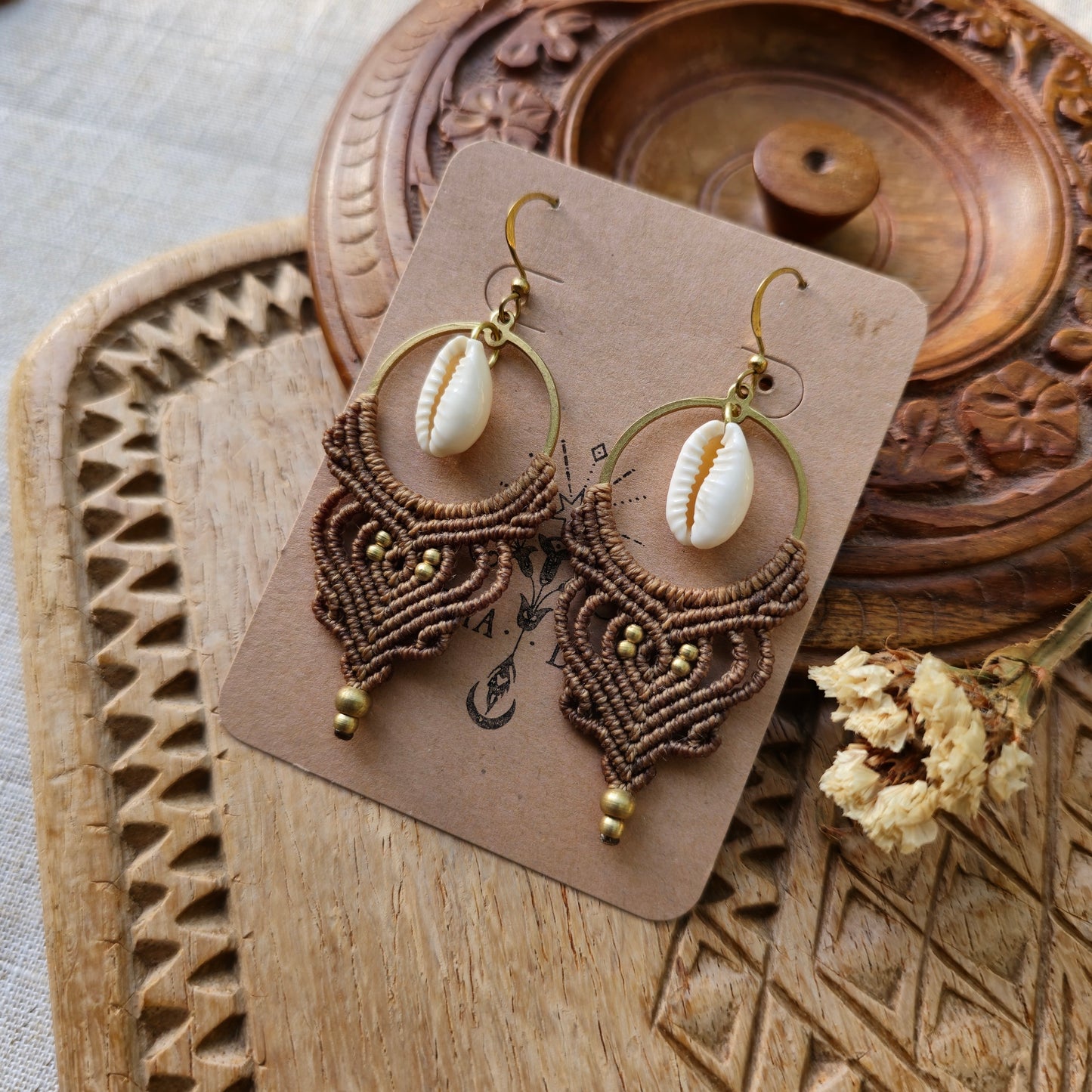 Boucles d'oreilles coquillage