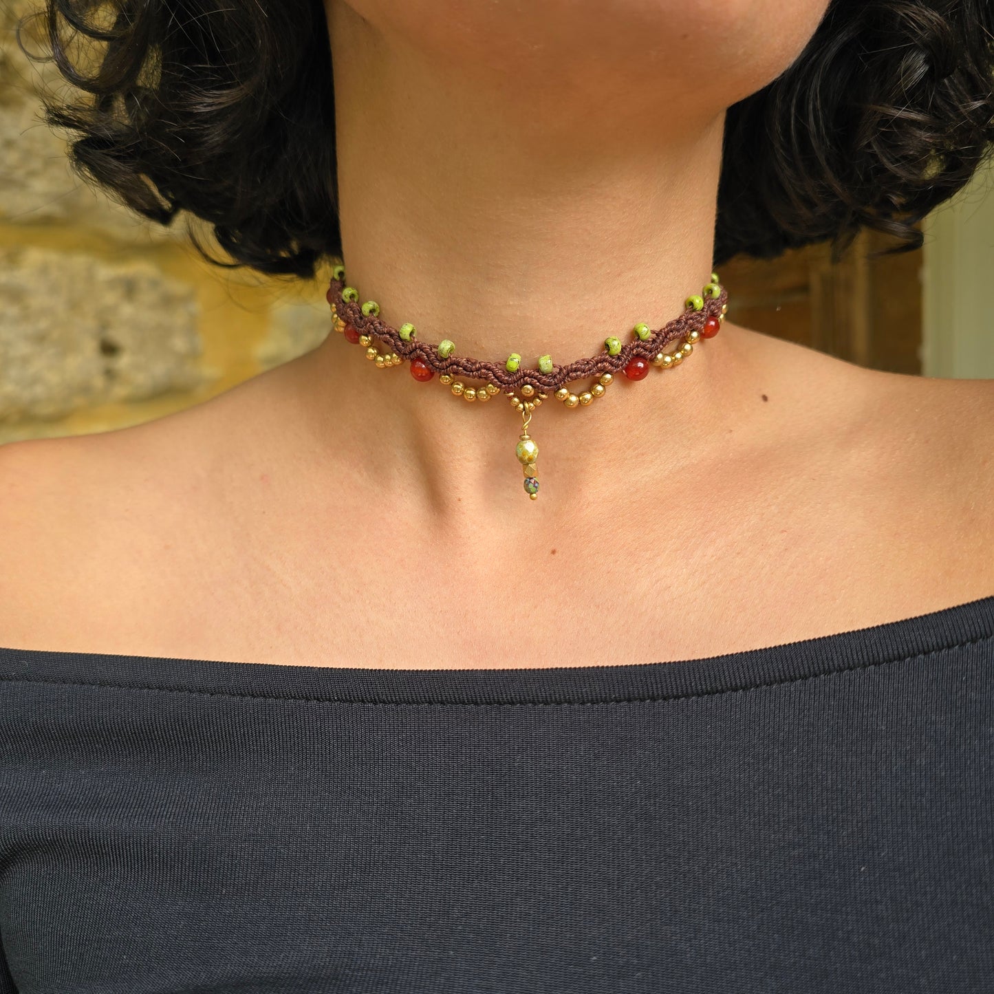Collier choker (ou diadème)