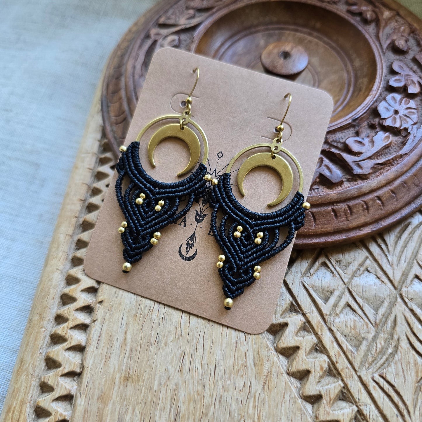 Boucles d'oreilles lune