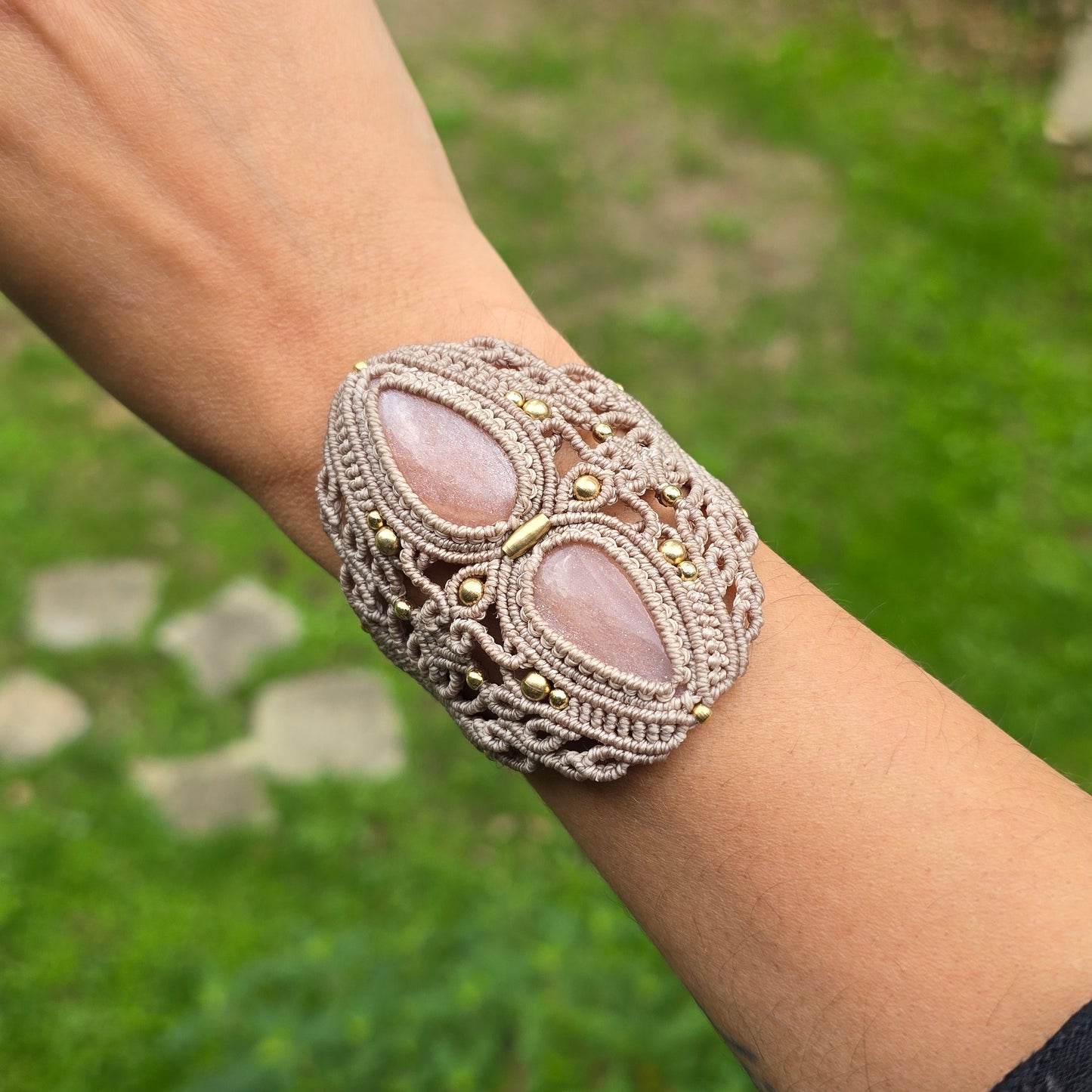 Manchette pierre de lune pêche