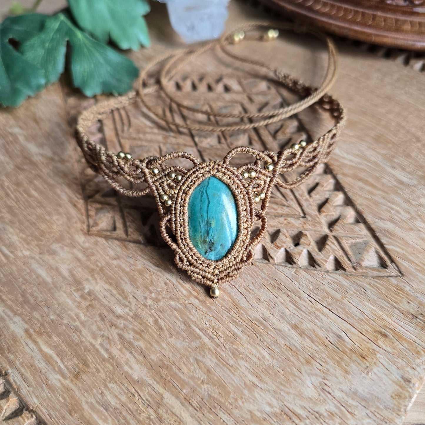 Collier ras de cou jaspe Gary Green