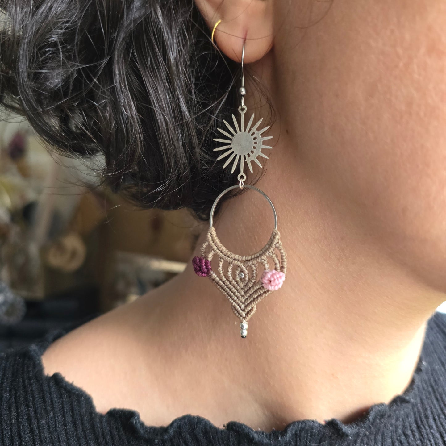 Boucles d'oreilles feuilles