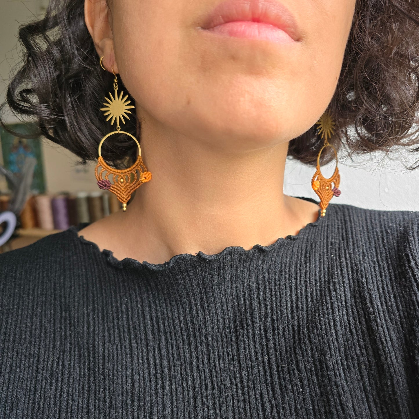 Boucles d'oreilles feuilles