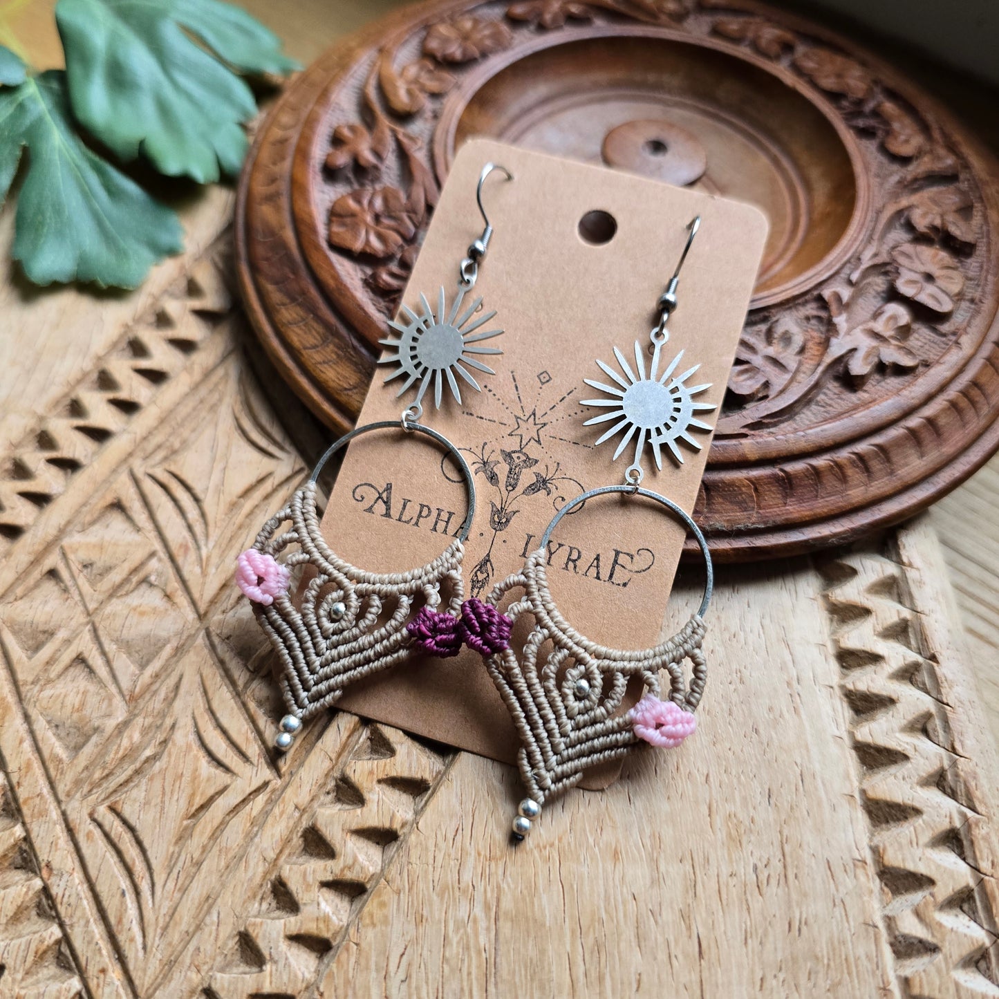 Boucles d'oreilles feuilles