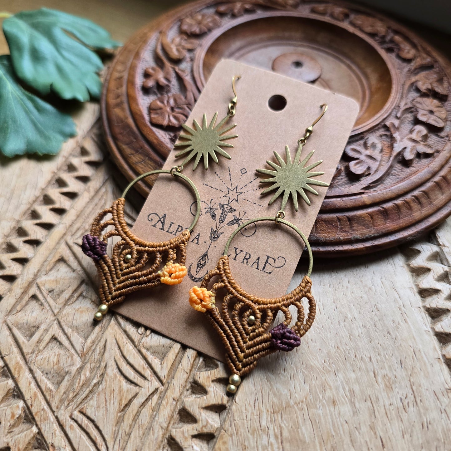 Boucles d'oreilles feuilles