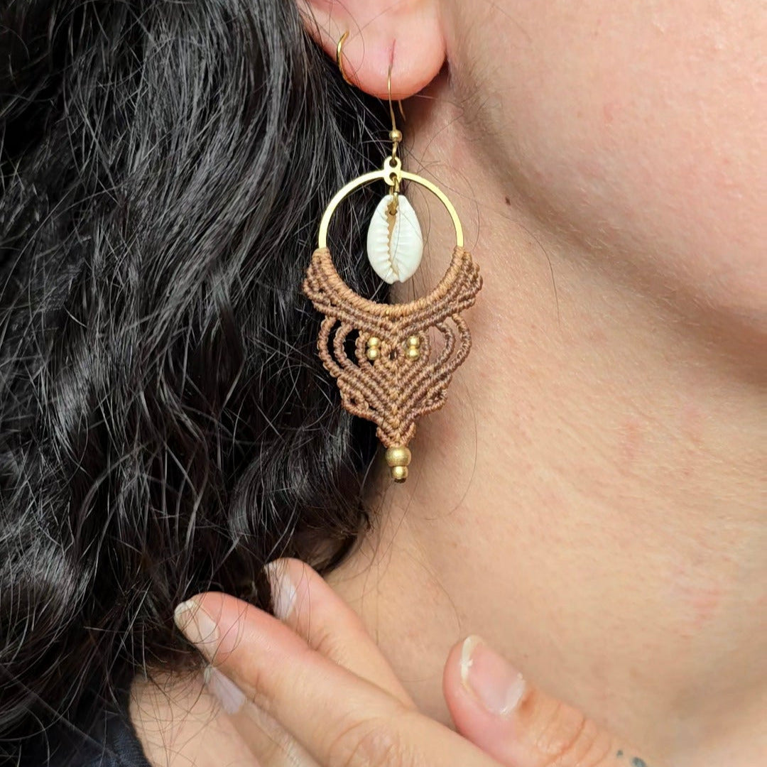 Boucles d'oreilles coquillage
